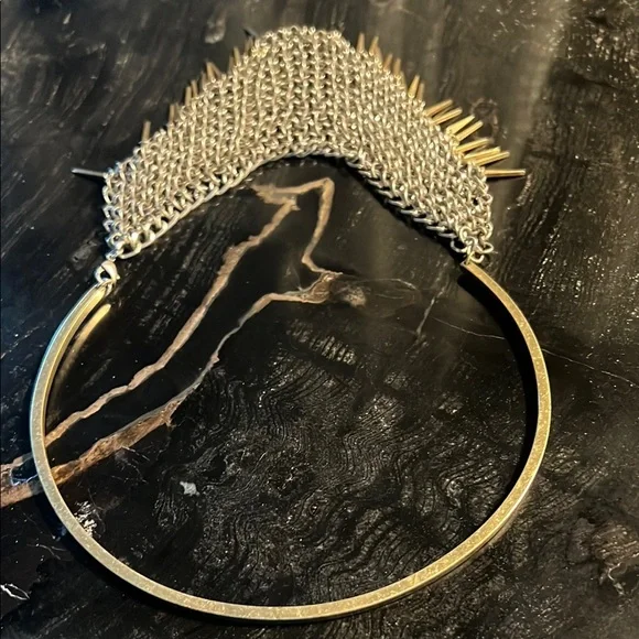 Elegant Gold and Silver Chain Necklace
